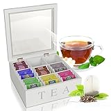 teekiste holz klein Absoluter Teegenuss – Die Tee Aufbewahrungsbox ist ein Muss für jeden Teekenner, sie lässt kaum - für Tee schädliche - Sonnenstrahlen durch und lässt durch den Deckel genügend Luft, sodass das Aroma erhalten bleibt.