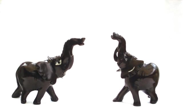 Katangi Handcrafts Hand Crafted Black Soapstone Elephant (XL)