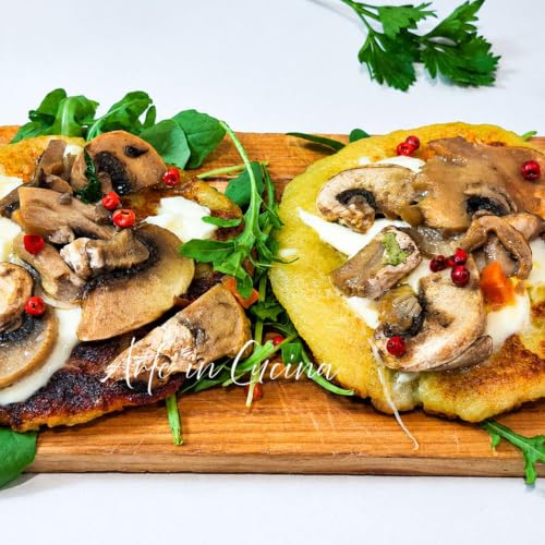 Pizzette di patate funghi e provola: ricetta veloce e golosa