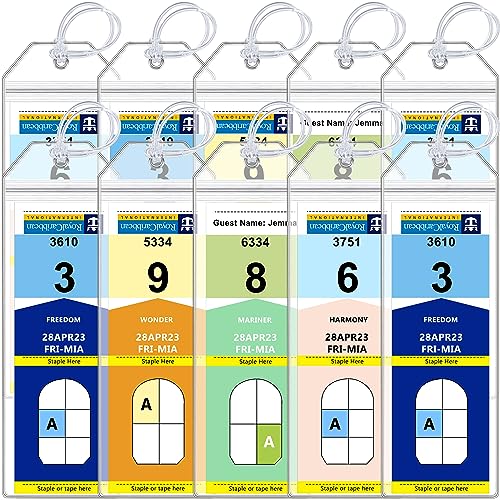 SEAVILIA 10 Pack Cruise Essentials Royal Caribbean Cruise Luggage Tags for Celebrity Cruise Ship