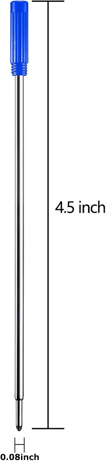 DunBong Replaceable Ballpoint Refills, 1.0mm Medium Point, 5-Pack - Blue image 3