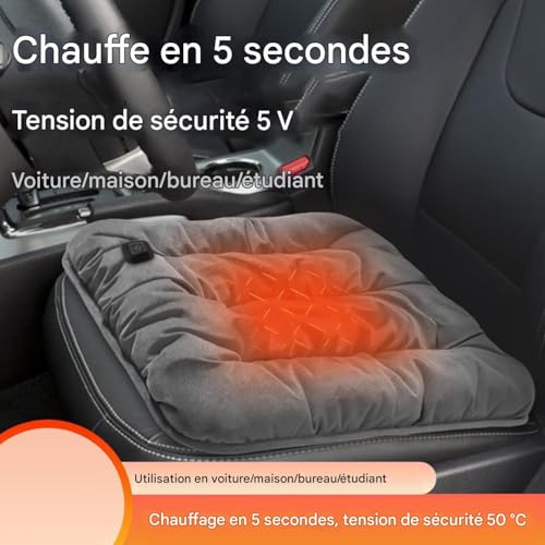 Coussin de siège chauffant pour terrasse et fauteuil roulant - 4