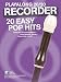 Produktbild Playalong 20/20 Recorder: 20 Easy Pop Hits (Book & Download Card): Songbook, Play-Along, E-Bundle, Download (Audio) für Blockflöte