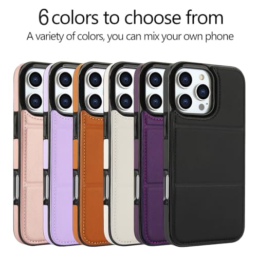 Étui portefeuille en cuir marron pour iPhone 13 housse de protection à rabat magnétique - 6
