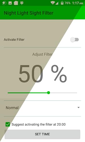 Night Light Sight Filter - Protect your Eyes