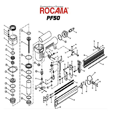 PINADOR PNEUMATICO PROFISSIONAL ROCAMA 10 A 50MM INDUSTRIAL