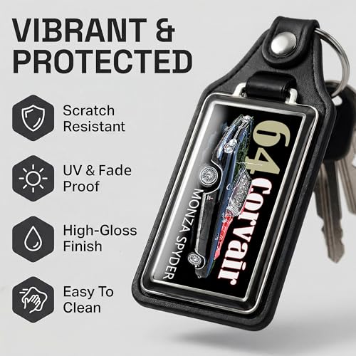 Image of Brotherhood Car Key Chain for Corvair - Classic Models Keychain for Men and Women Gift Key Ring