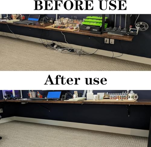 Câbles de bureau emmêlés ? Fixez votre ordinateur et TV avec 49 crochets adhésifs