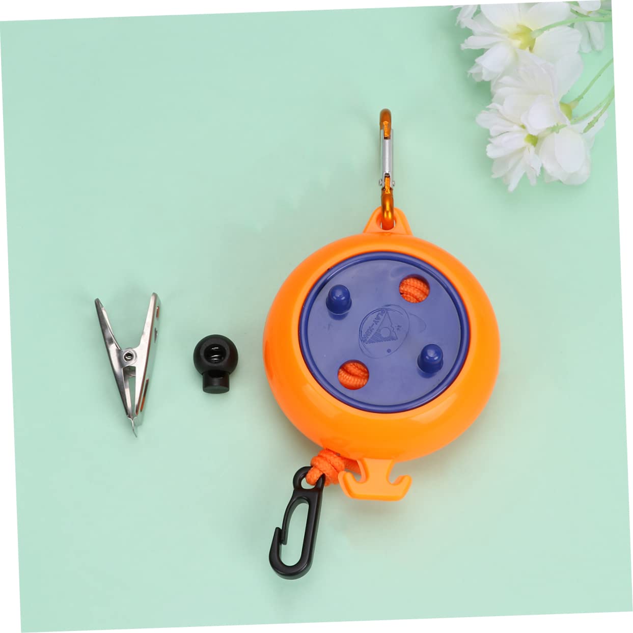 MUCKLILY Retractable Portable Clothesline Hanging Rope with Buckle for Indoor Outdoor Use Compact and Lightweight for Camping and Home Drying