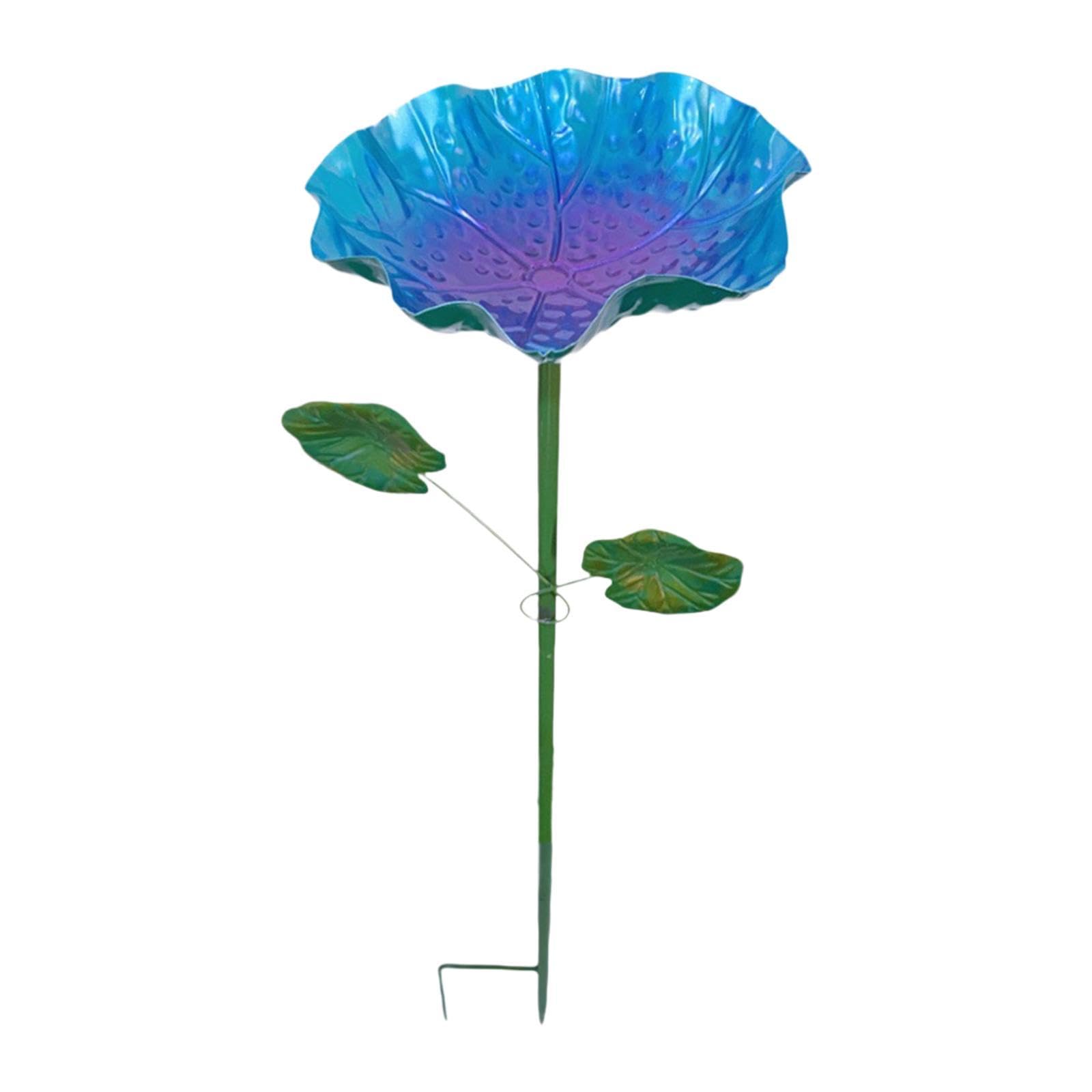 Garden Bird Bath Bowl Heavy Duty with Metal Stake Stand for Yard Garden Lawn Blue|Home & Garden| Yard, Garden & Outdoor Living| Bird & Wildlife Accessories| Birdbaths-image-49