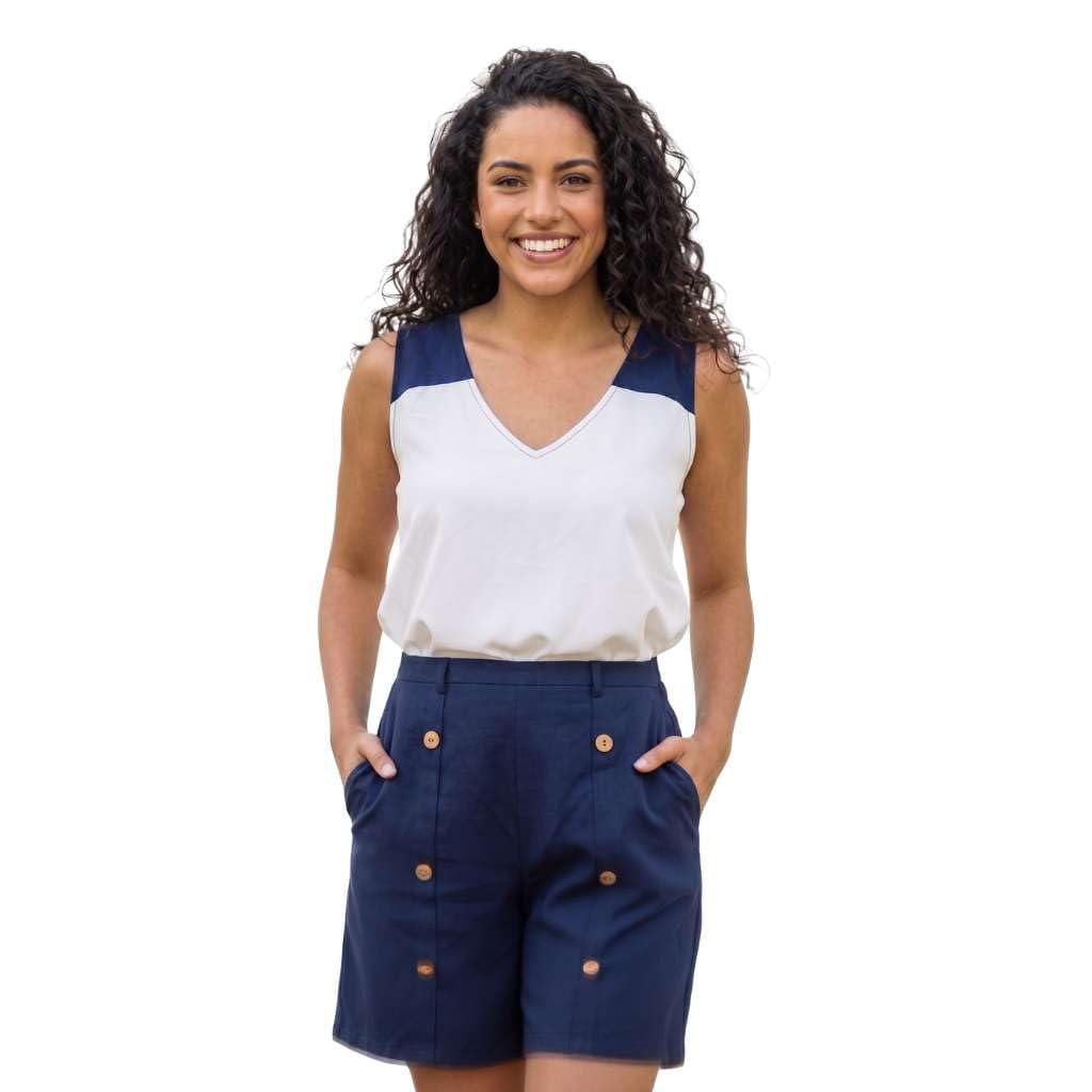 Women's Stylish Satin Cotton Co-ord Set | Loose Fit | Trendy Summer Pajama Set | For Women & Girl for Beach & Holiday | Night Suit | Summer Day Vacations | Plain Top & Short Set for Goa Beach Outfits-image-31
