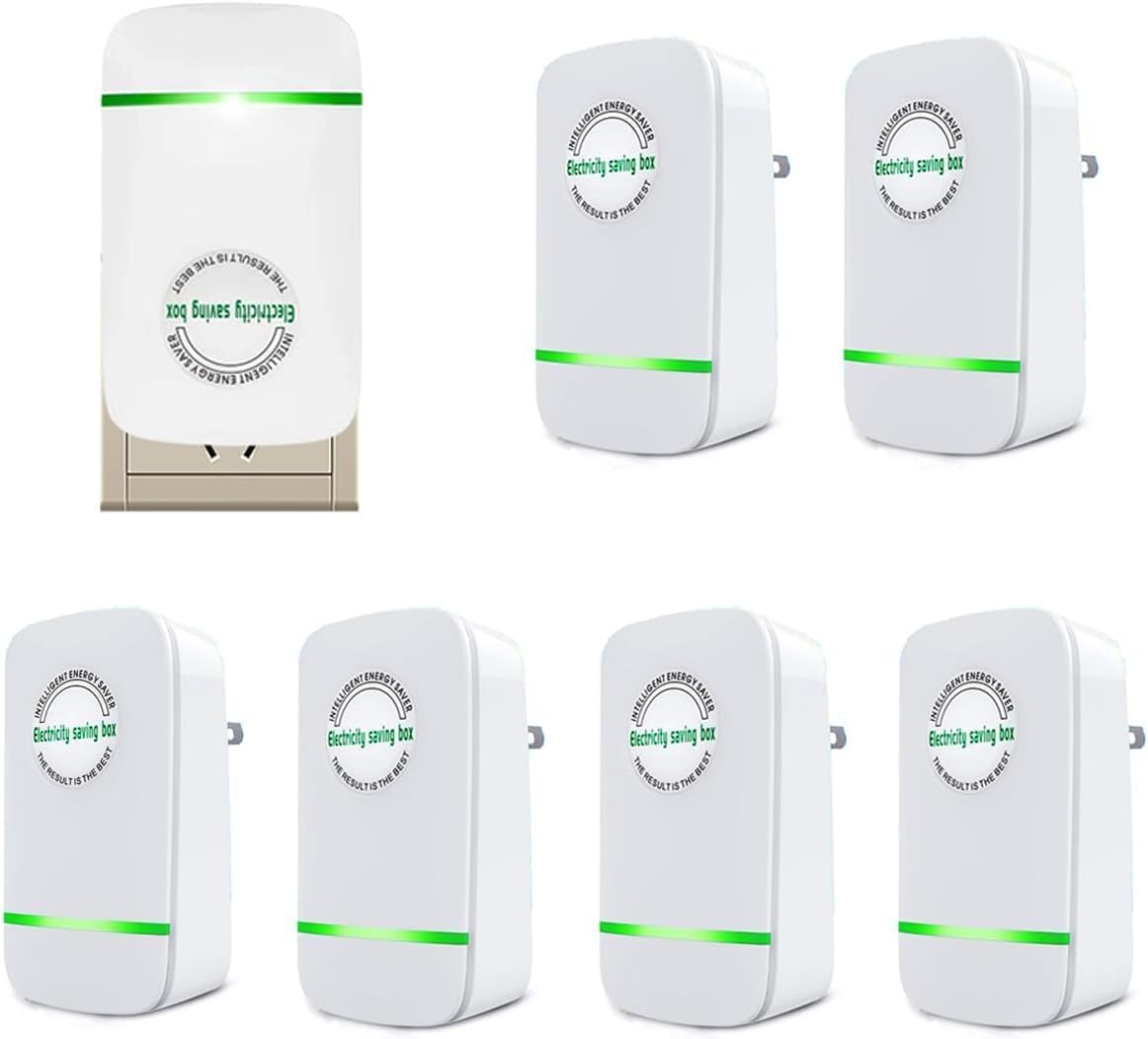 Oputemon 2024 New Energy Saving Device, Upgraded Smart Electricity Saving Box Electricity Saving Device Save Electricity, Energy Savers Plug in 90V-250V 30KW for Household Office (6PCS)