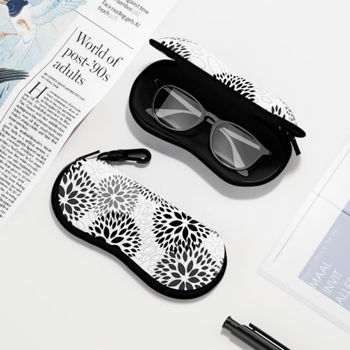 Image of Sunglasses Soft Case, Ultra Light Portable Neoprene Zipper Glasses Case for Men Women