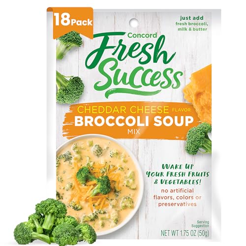 Concord Broccoli Cheese Soup Mix, 1.75-Ounce Pouches (Pack of 18