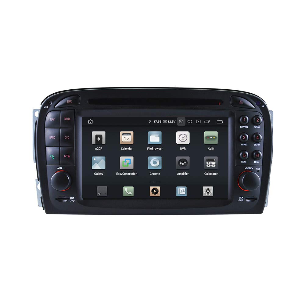 Kompatybilny z: Mercedes Benz SL R230 z systemem dźwiękowym Bose 7" ekran dotykowy Android radio samochodowe GPS Navigation CarPlay