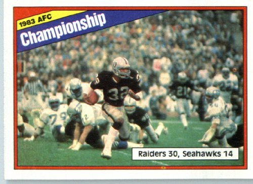 1984 Topps #7 83 AFC Championship - Football Card -