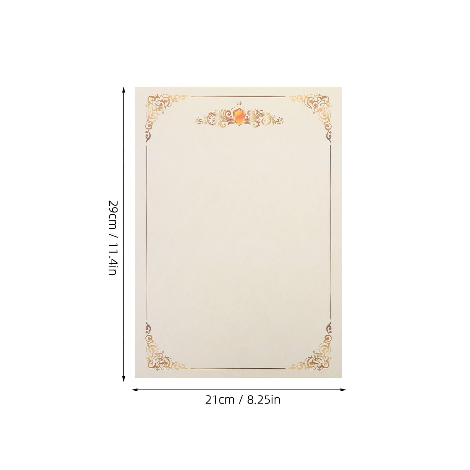 Abschlusszeugnispapier 100 Blatt A4 aus Papier, Beidseitig Nutzbar