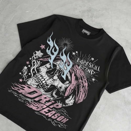 Image of DopeSkill Halloween Graphic Tee Streetwear Hip Hop Hypebeast Unisex T-Shirt Sneaker Colour Matching Shirts Spooky Graphic