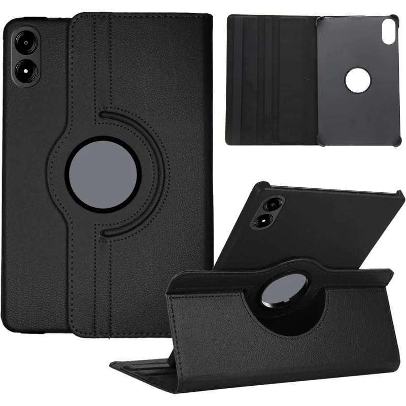 Image of ColorCase 360 Degree Rotater Flip Cover Case for Xiaomi Redmi Pad Pro (12.1) (5G) - (Black)