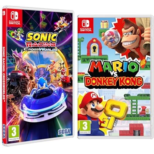 Sonic Racing: CrossWorlds, Nintendo Switch + Mario vs. Donkey Kong-Videogioco Nintendo - Ed. Italiana - Versione su scheda