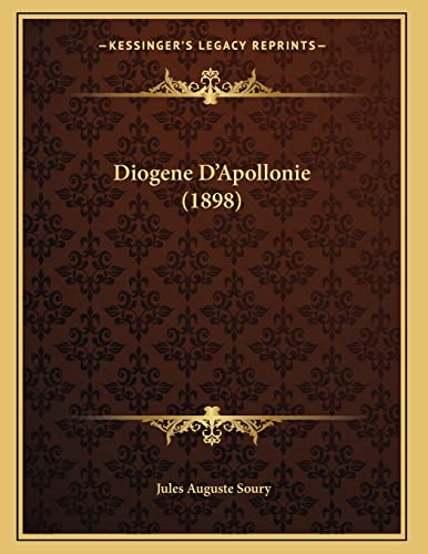 Diogene D'Apollonie (1898) (French Edition)