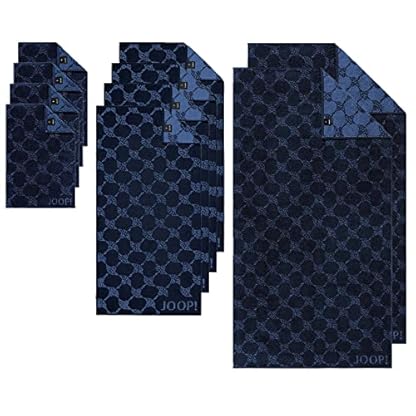 Joop! Handtuch Set, 10-TLG - Cornflower, 2X Duschtuch, 4X Handtuch, 4X Gästetuch Blau Set – Bild 3