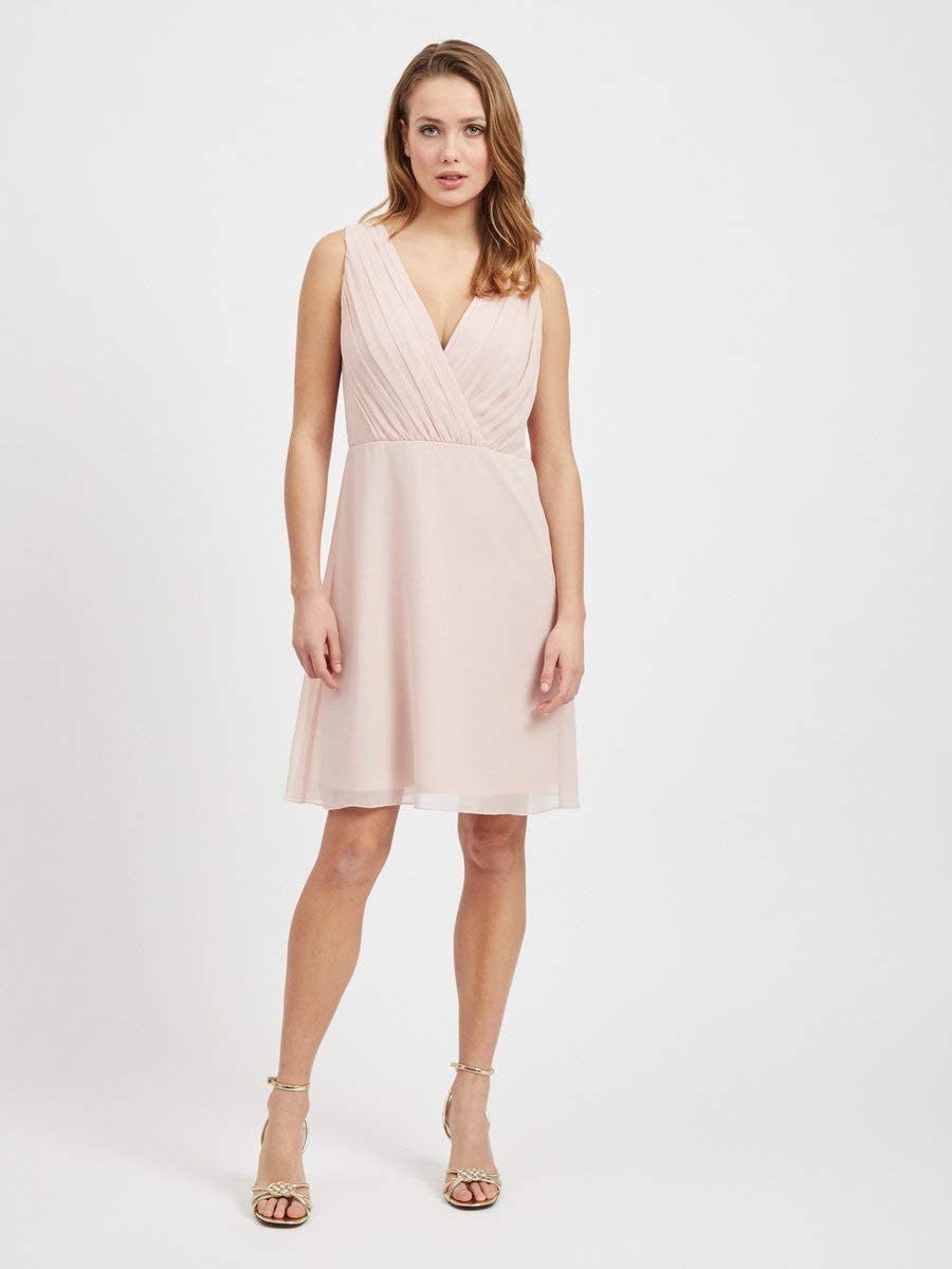 Vila Damen Vialli S/L Dress/Dc Kleid