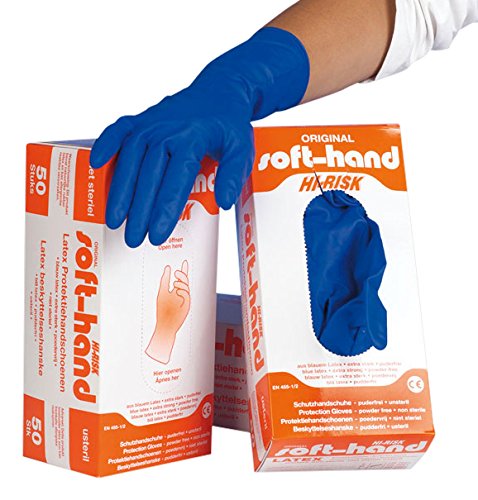 Soft-mano H9 7053 Hi Risk, Guanti monouso in nitrile, XL (Confezione da 50 pezzi)