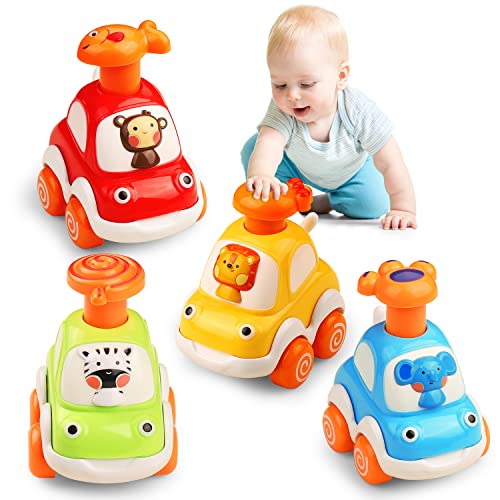 Image of ALASOU Animal Car Toys for 1 2 Year Old Boy|Baby Toys 12-18 Months|1 2 Year Old Boy Birthday Gifts for Infant Kids|Cars for Toddlers 1-3