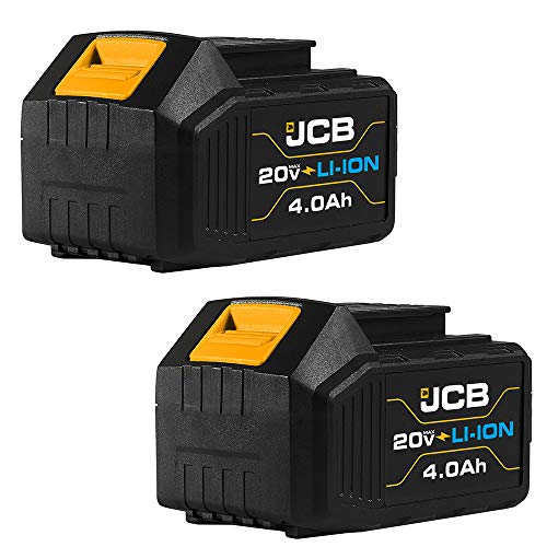 Jcb Tools - 20V, 2-Piece Power Tool Kit - Impact Drill Driver, Reciprocating Saw, 2 X 4.0Ah Batteries, Charger, Tool Bag - For Home Improvements, Drilling, Screw Driving, Sawing, Drywall #TOP3