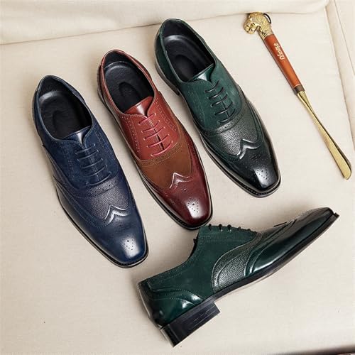 Dress Shoes for Men Men's British Pointed Toe Leather Oxfords Formal Business Dress Shoes for Weddings Events2
