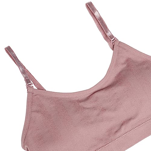 Image of C9 Airwear Full Coverage Padded Teen Rib Co-Ord Bra in Wood Rose Color for Everyday Use