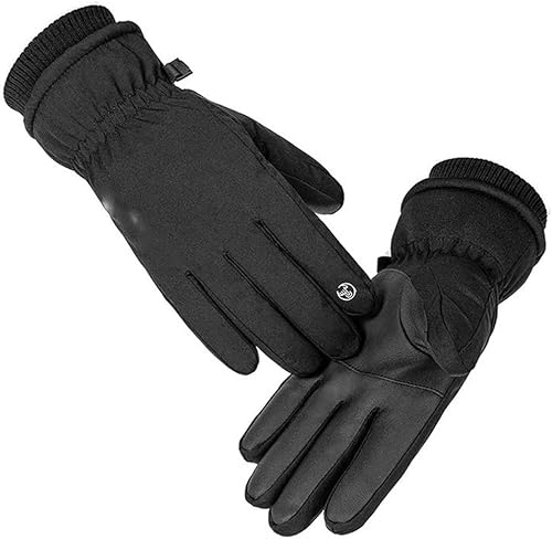 SHZBCDN - Guantes impermeables de invierno para deportes al aire libre correr motocicleta esquí pantalla táctil guantes de forro polar