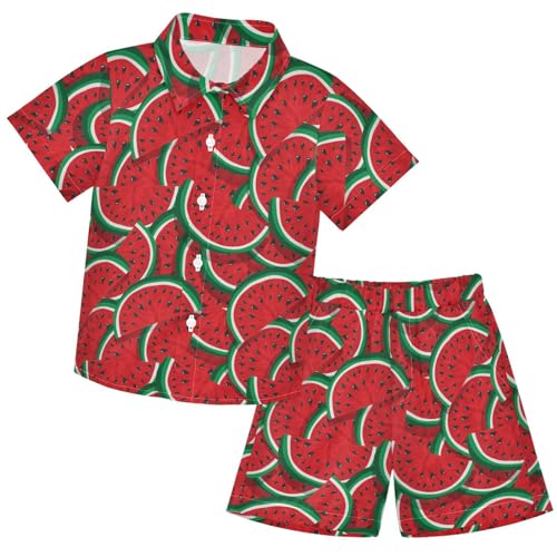 visesunny Toddler Little Boys Short Sleeve T-Shirt Beach Shirts for Kids Casual Shorts Set Summer Clothes Outfits