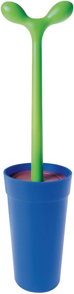 A di Alessi Merdolino Toilet Brush, Blue (ASG04 AZ)
