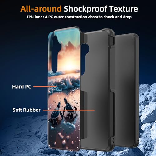 GFEWYTJYJ for Galaxy A16 5G Case,[10 FT Military Grade Drop Protection] Non-Slip Heavy Duty Shockproof Phone Case for Samsung Galaxy A16 5G 6.7 Inch 2024,Sea Turtles - image 7