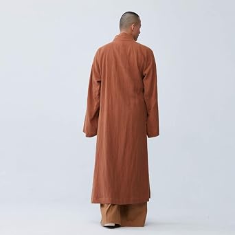 ZanYing Buddhist Meditation Monk Robe Zen Clothing Large Hem Loose Robe