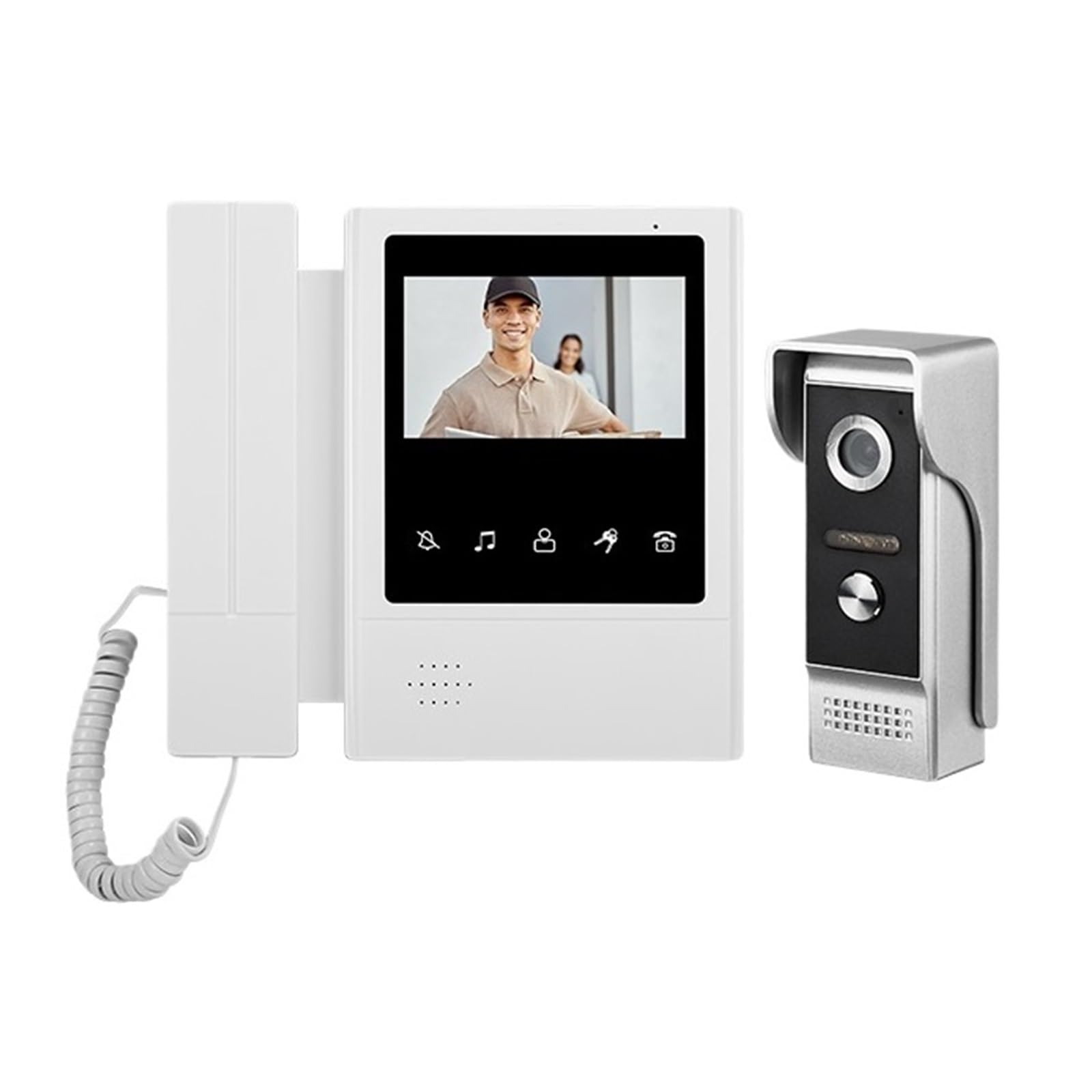 Timbre con Vídeo Inteligente Tuya, Aplicación Móvil, Remoto, Desbloqueo, WiFi Audio Bidireccional