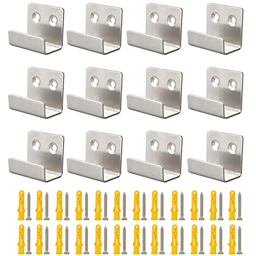 12pcs Ceramic Tile Display Bracket,wall Hooks Glass Wood Sample Display，heavy Duty Steel Hooks for Hanging Picture, Mirror, Canvas, Clothe.