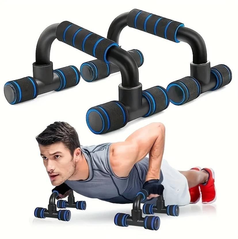 Push Up Bar Stand For Gym & Home Exercise (Blue)-image-10