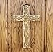 Hosley Hand-Carved Wooden Cross – 8 Inch Rustic Faith Wall Decor | Christian Gift, Prayer Room, Home Blessing, Wedding & Baptism Keepsake