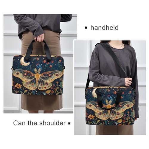 Bolsa para portátil ALAZA Butterfly Moon Flowers 13-15.6" miniatura 2