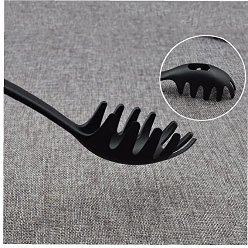 Curva alça de náilon silicone macarrão macarrão vermicelli colher cozinha medida servidor garfo garr