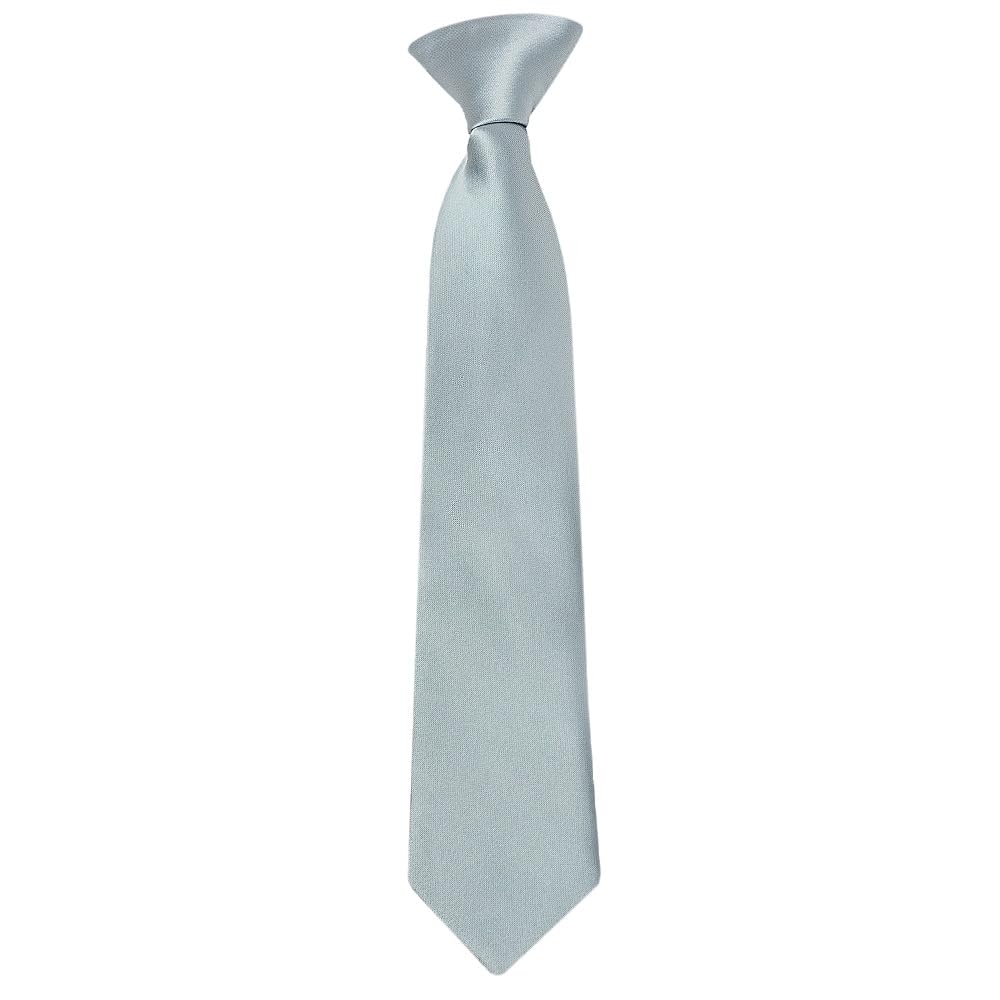 Ties R Us Boys Blue Pre Tied Duck Egg Satin Tie Age 4-7