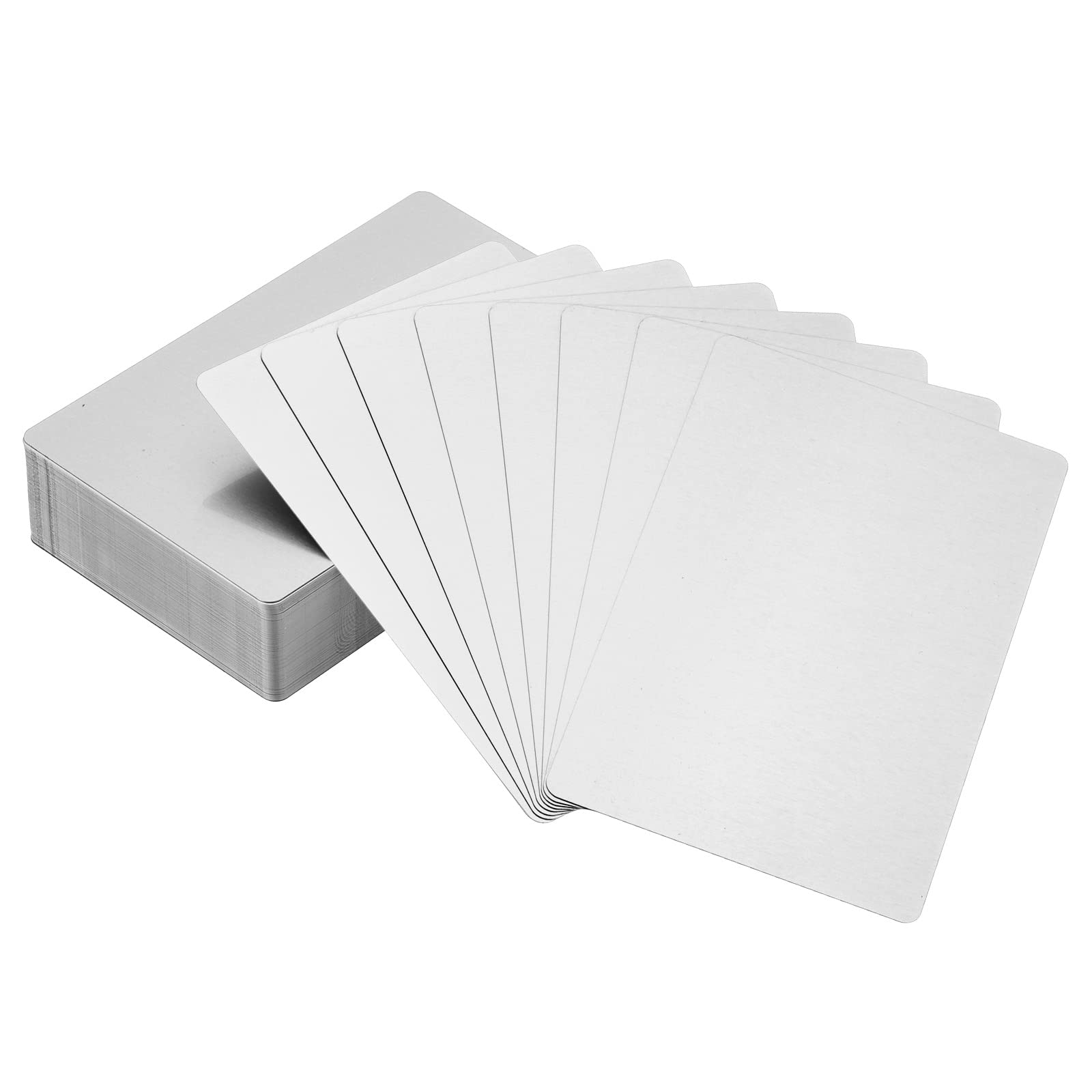 Tarjetas de metal para negocios PATIKIL de aluminio grabable para proyectos DIY 8