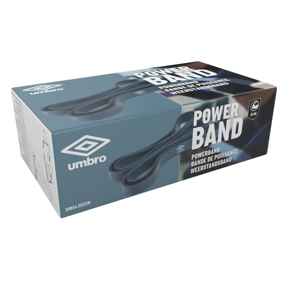 Umbro Weerstandsband, 35 kg, intensiveert je training, eenvoudig te dragen, gevorderden, blauw - Afbeelding 3