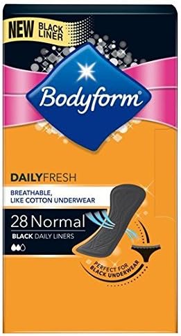 Black Pantyliner Normal 28 per Pack