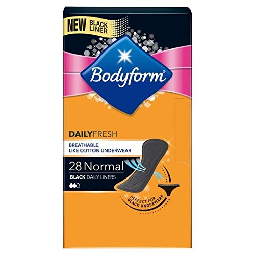 Bodyform Pantyliner nero normale 28 per confezione