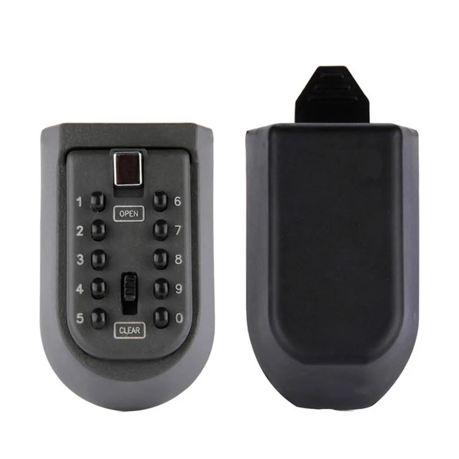 Caja fuerte para llaves montada en la pared con contraseñas digitales Combinat Lock 10, funda resistente a la intemperie, almacenamiento seguro de llaves para oficina en casa y uso en exteriores.