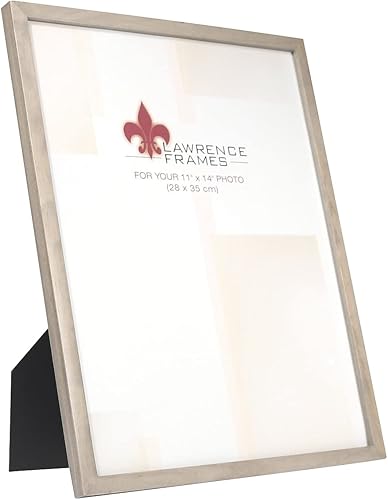 Vista 283 de Lawrence Frames Marco de fotos de madera de nogal, colección de galería, nogal claro, 2.5 x 3.5 pulgadas